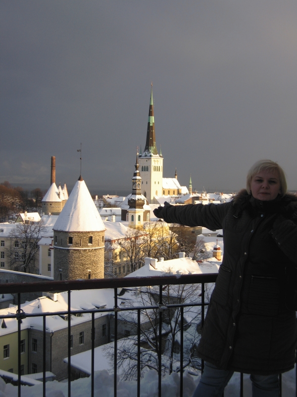Эстония, Таллинн, смотровая площадка в старом городе